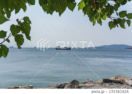 Istanbul, Pendik Waterfront View of Prince Islands 135361826