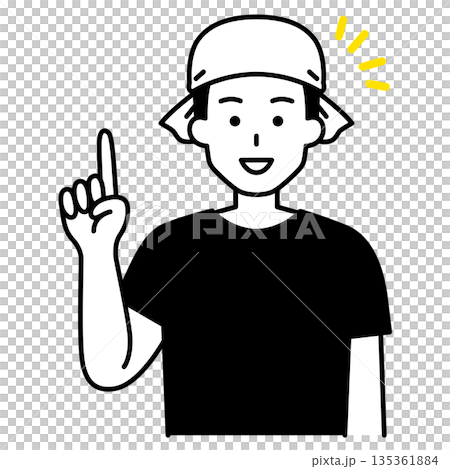 A male izakaya waiter comes up with an idea 135361884