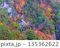 【栃木県_奥日光】紅葉と吊り橋の瀬戸合峡 11月 135362622