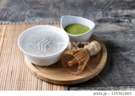 Traditional Japanese Matcha Green Tea Traditional Japanese Matcha Green Tea 135362863