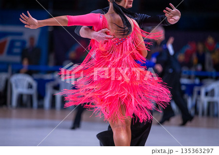 Woman and man dancer 135363297