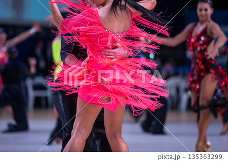 Ballroom dancer couple 135363299