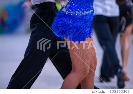 Close-up ballroom dance couple Close-up ballroom dance couple 135363302