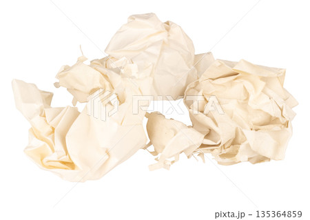 paper ball isolated on white background 135364859