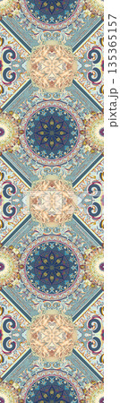 Collection Of Diverse Soft Colored Floral And Decorative Pattern Designs 135365157