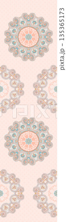 Collection Of Diverse Soft Colored Floral And Decorative Pattern Designs 135365173