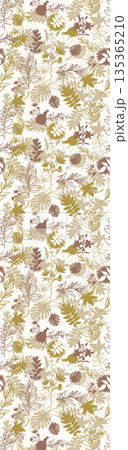 Collection Of Diverse Soft Colored Floral And Decorative Pattern Designs 135365210