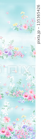 Diverse Delicate Floral And Decorative Pattern Designs In Soft Tones Diverse Delicate Floral And Decorative Pattern Designs In Soft Tones 135365426