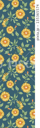 Diverse Delicate Floral And Decorative Pattern Designs In Soft Tones 135365574