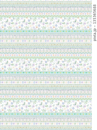 Diverse Delicate Floral And Decorative Pattern Designs In Soft Tones Diverse Delicate Floral And Decorative Pattern Designs In Soft Tones 135365688