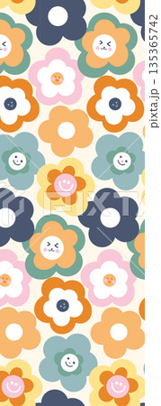 Diverse Delicate Floral And Decorative Pattern Designs In Soft Tones Diverse Delicate Floral And Decorative Pattern Designs In Soft Tones 135365742