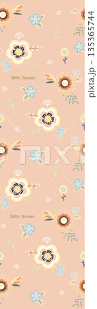 Diverse Delicate Floral And Decorative Pattern Designs In Soft Tones Diverse Delicate Floral And Decorative Pattern Designs In Soft Tones 135365744