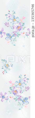Diverse Delicate Floral And Decorative Pattern Designs In Soft Tones 135365746