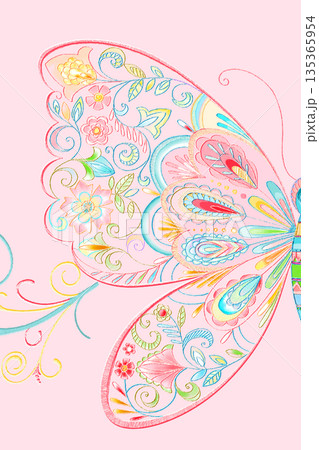 Diverse Delicate Floral And Decorative Pattern Designs In Soft Tones 135365954