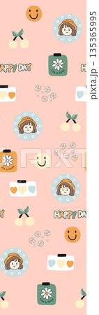 Diverse Delicate Floral And Decorative Pattern Designs In Soft Tones Diverse Delicate Floral And Decorative Pattern Designs In Soft Tones 135365995