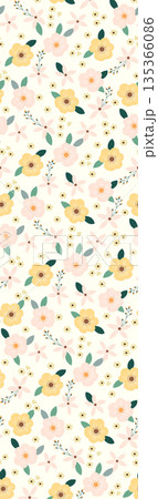 Diverse Delicate Floral And Decorative Pattern Designs In Soft Tones Diverse Delicate Floral And Decorative Pattern Designs In Soft Tones 135366086