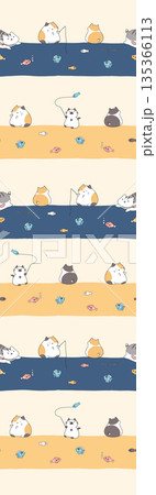 Diverse Delicate Floral And Decorative Pattern Designs In Soft Tones 135366113