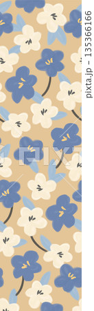 Diverse Delicate Floral And Decorative Pattern Designs In Soft Tones 135366166