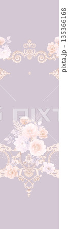 Diverse Delicate Floral And Decorative Pattern Designs In Soft Tones 135366168