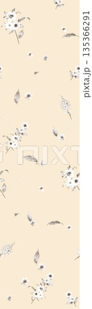 Diverse Delicate Floral And Decorative Pattern Designs In Soft Tones 135366291