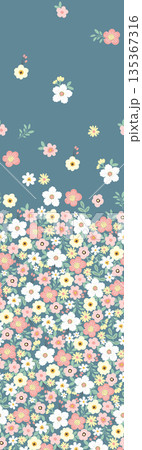 Soft Pastel Floral And Abstract Decorative Pattern Design Collection 135367316