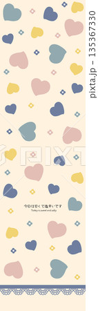 Soft Pastel Floral And Abstract Decorative Pattern Design Collection 135367330