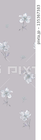 Soft Pastel Floral And Abstract Decorative Pattern Design Collection 135367383