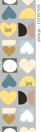 Soft Pastel Floral And Abstract Decorative Pattern Design Collection 135367420