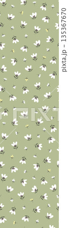 Soft Pastel Floral And Abstract Decorative Pattern Design Collection 135367670