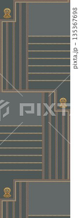 Soft Pastel Floral And Abstract Decorative Pattern Design Collection 135367698