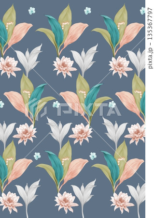 Soft Pastel Floral And Abstract Decorative Pattern Design Collection Soft Pastel Floral And Abstract Decorative Pattern Design Collection 135367797