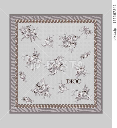 Soft Pastel Floral And Abstract Decorative Pattern Design Collection 135367841