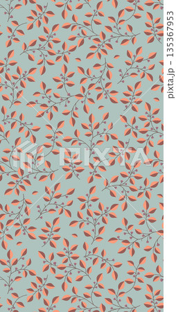 Soft Pastel Floral And Abstract Decorative Pattern Design Collection 135367953