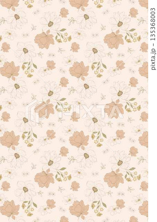 Soft Pastel Floral And Abstract Decorative Pattern Design Collection Soft Pastel Floral And Abstract Decorative Pattern Design Collection 135368003