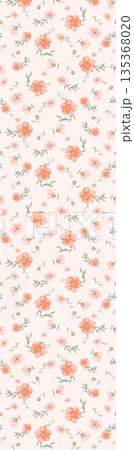 Soft Pastel Floral And Abstract Decorative Pattern Design Collection 135368020