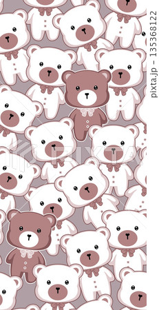 Soft Pastel Floral And Abstract Decorative Pattern Design Collection 135368122