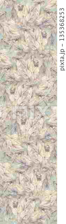 Soft Pastel Floral And Abstract Decorative Pattern Design Collection 135368253