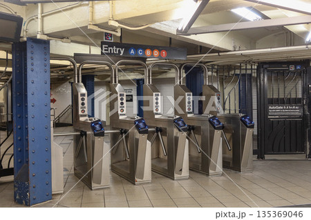 MTA 59 St Columbus Circle Subway Station in Manhattan, New York, NY, USA. August 27, 2025 135369046