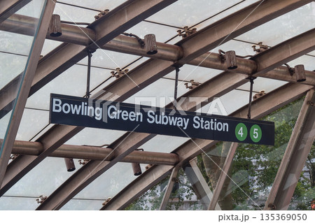 Bowling Green MTA subway station in New York, NY, USA. August 27, 2025 Bowling Green MTA subway station in New York, NY, USA. August 27, 2025 135369050