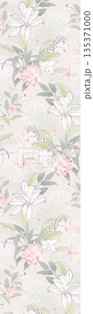 Collection Of Diverse Soft Colored Floral And Decorative Pattern Designs 135371000