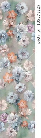 Collection Of Diverse Soft Colored Floral And Decorative Pattern Designs Collection Of Diverse Soft Colored Floral And Decorative Pattern Designs 135371225