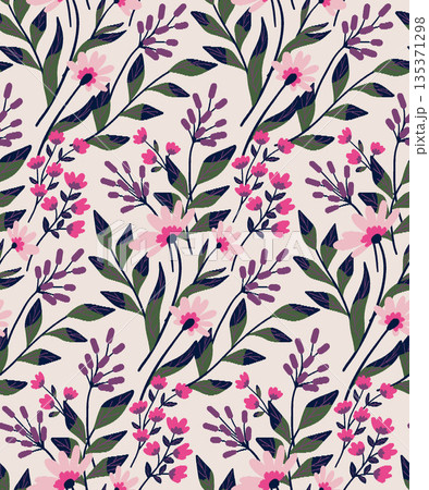 Collection Of Diverse Soft Colored Floral And Decorative Pattern Designs Collection Of Diverse Soft Colored Floral And Decorative Pattern Designs 135371298