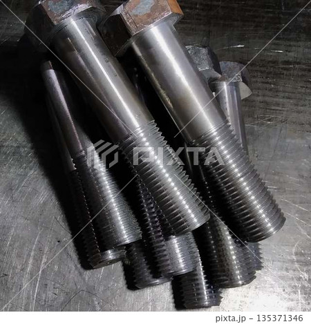 Metric threaded bolts set. Mechanical engineering. Finished products. Metric threaded bolts set. Mechanical engineering. Finished products. 135371346
