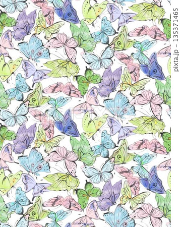Collection Of Diverse Soft Colored Floral And Decorative Pattern Designs 135371465