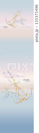 Collection Of Diverse Soft Colored Floral And Decorative Pattern Designs 135371496