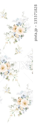 Collection Of Diverse Soft Colored Floral And Decorative Pattern Designs 135371828