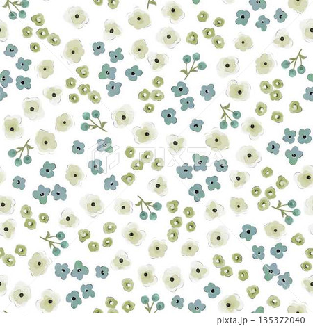 Collection Of Diverse Soft Colored Floral And Decorative Pattern Designs 135372040