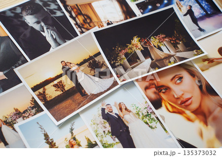 Beautiful printed wedding photos. Beautiful printed wedding photos. 135373032