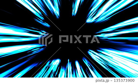 集中線, 漫画, 黄色, 光, 横線, 効果線, レーヨン, イラスト 135373900