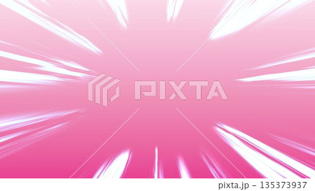 集中線, 漫画, 黄色, 光, 横線, 効果線, レーヨン, イラスト 135373937